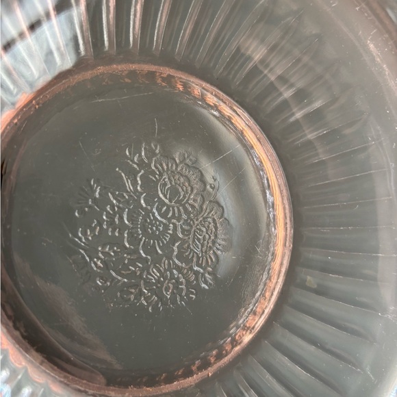 Anchor Hocking pink mayfair open rose depression glass bowl - Picture 8 of 10